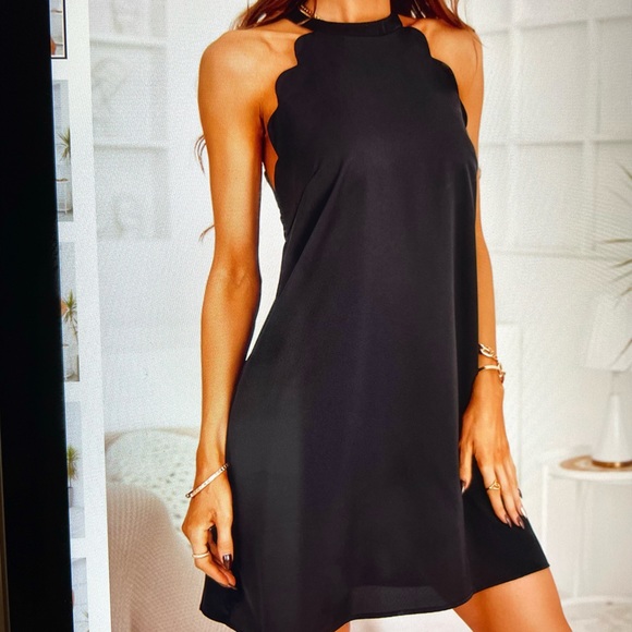 NWT Joelle Sleeveless Halter Neck Short Dress - Picture 1 of 8